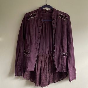 Free People Military Jacket